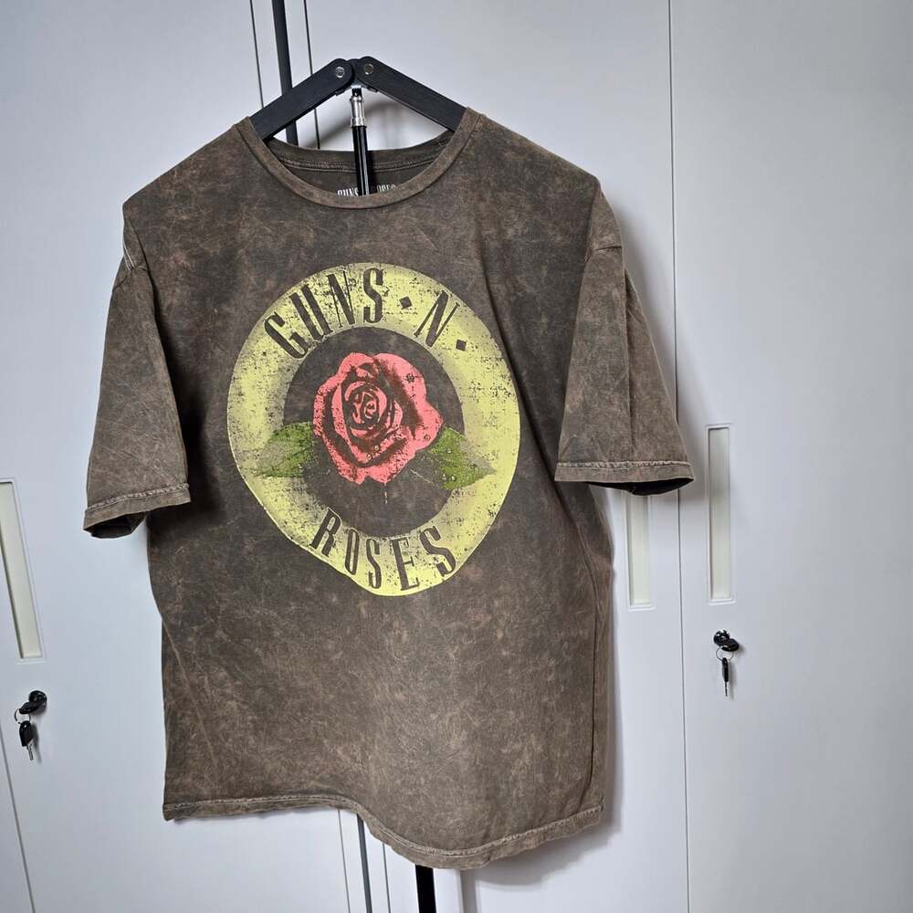 Guns N' Roses Classic Logo Acid Wash T-Shirt XL